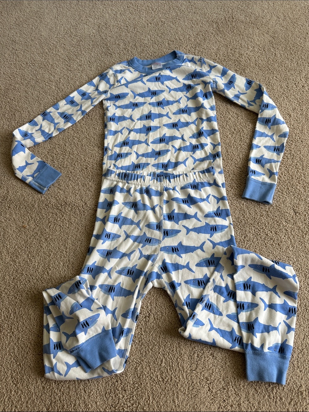 Hanna Andersson shark print pajamas